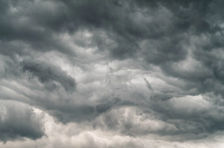 Clouds before thunderstorm