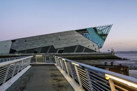 Kingston upon Hull,England - January 9, 2011: The Deep Aquarium in Hull in England